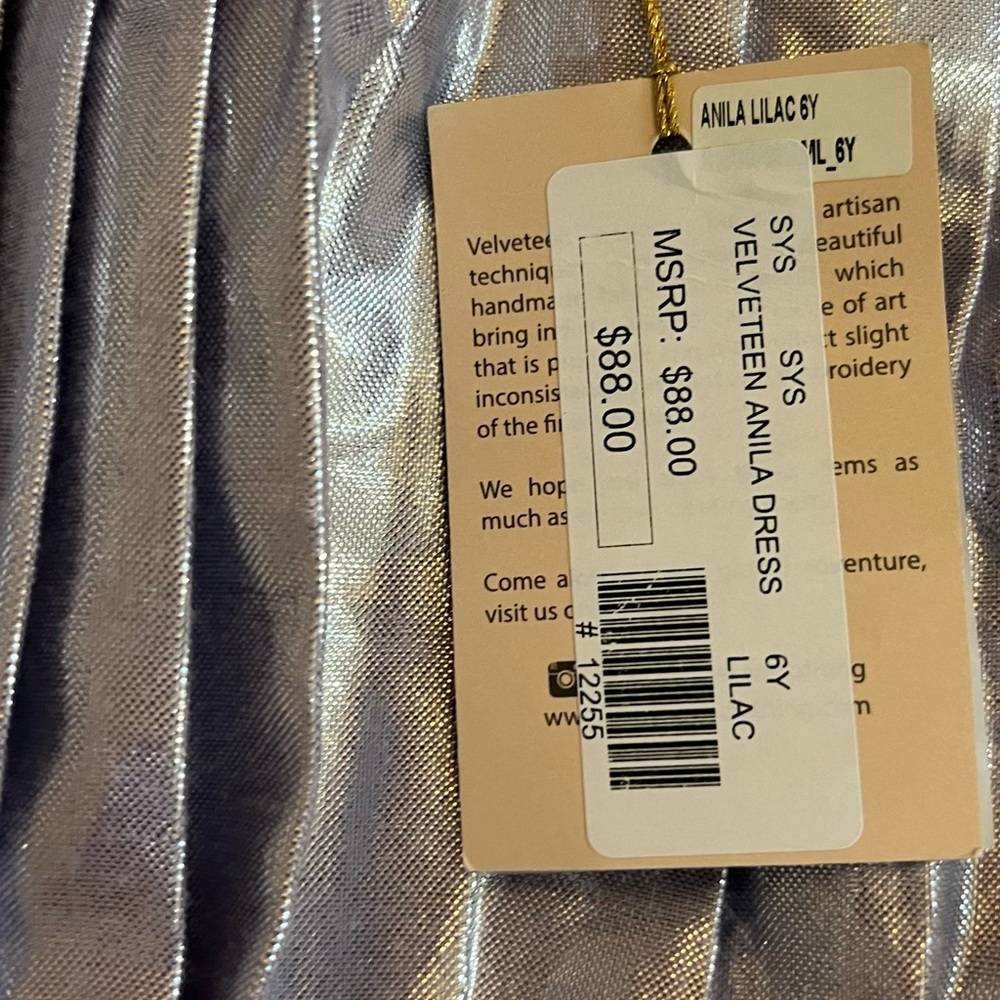 Velveteen Anila sleeveless dress. 6T - Picture 4 of 16